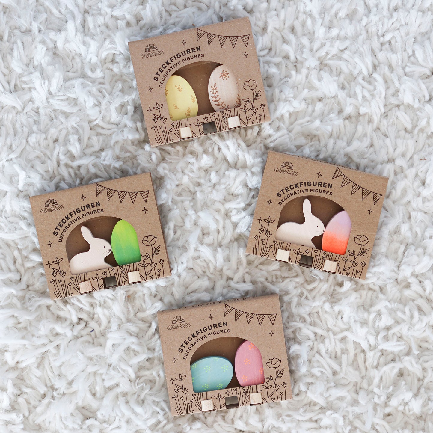 Steckfiguren Osterei Duo Ornament