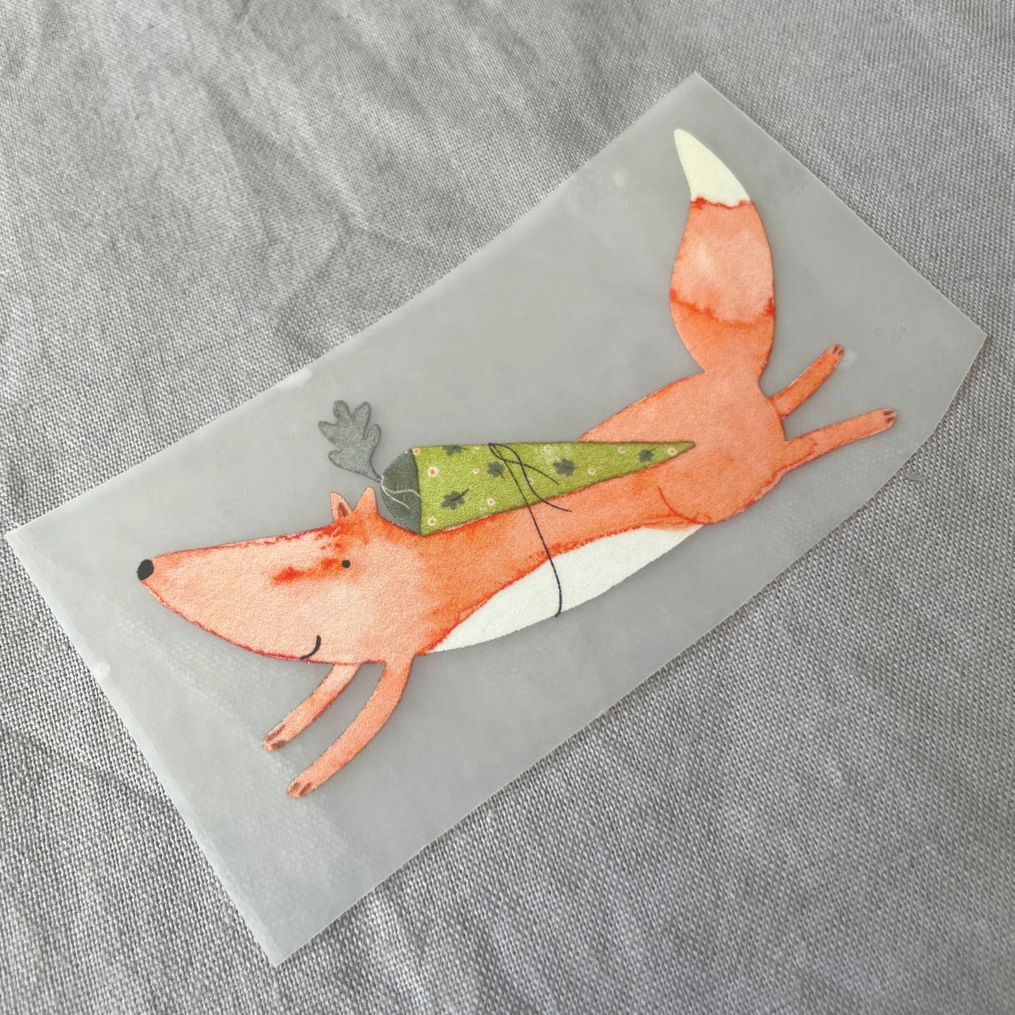 Bügelbild - Einschulung Fuchs