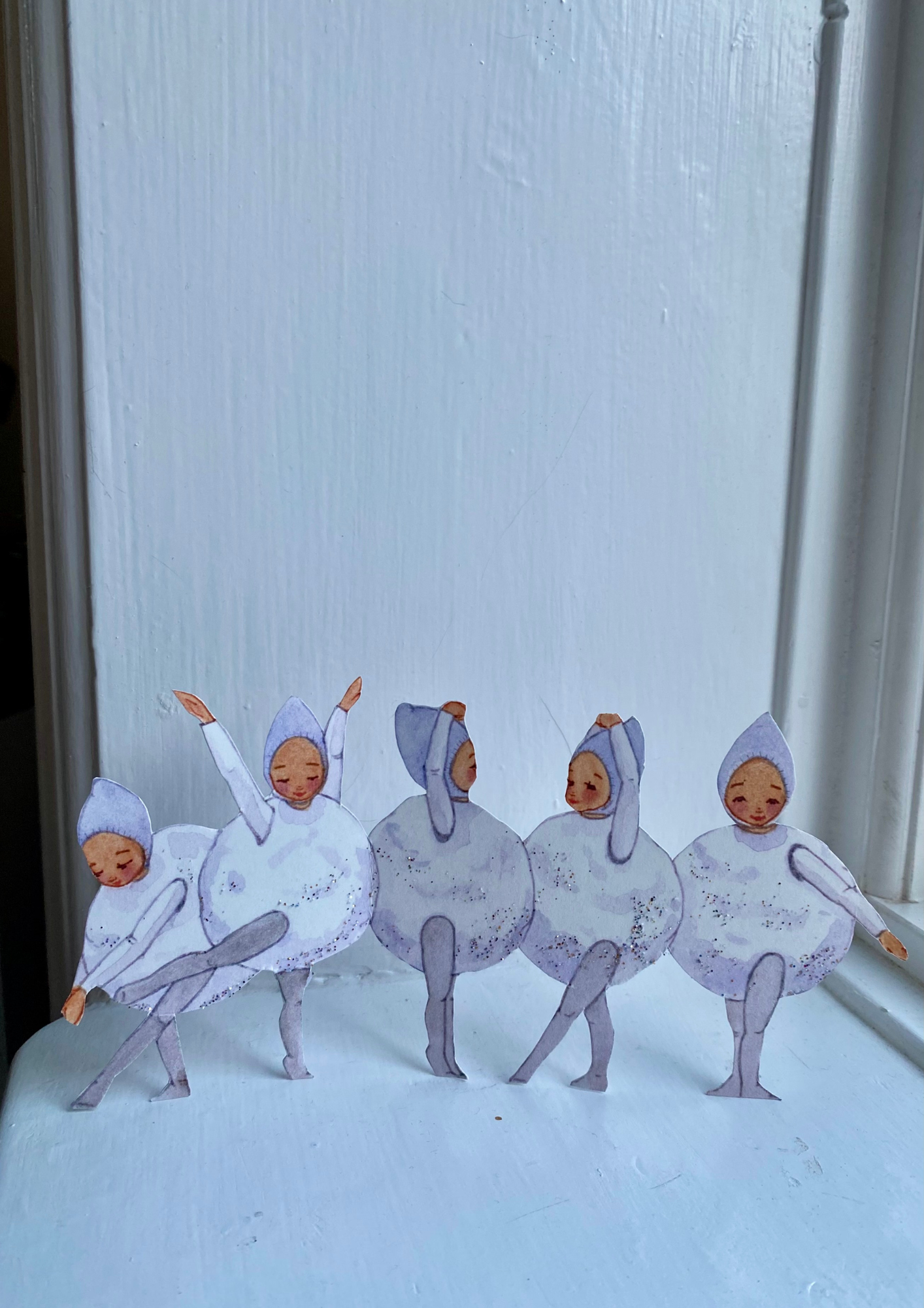 Bastelbogen - Schneeballkinder