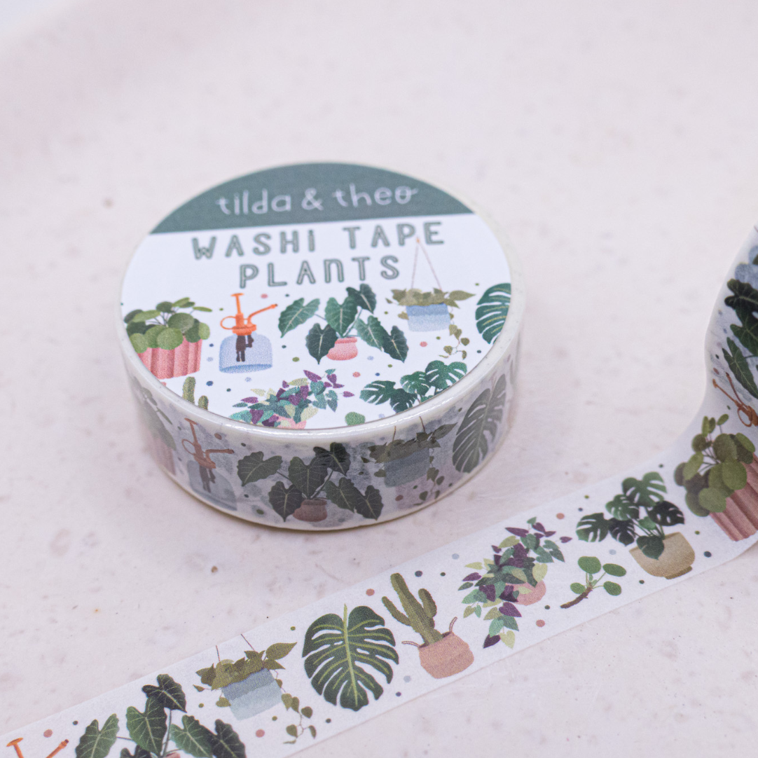 Washi Tape - Zimmerpflanzen