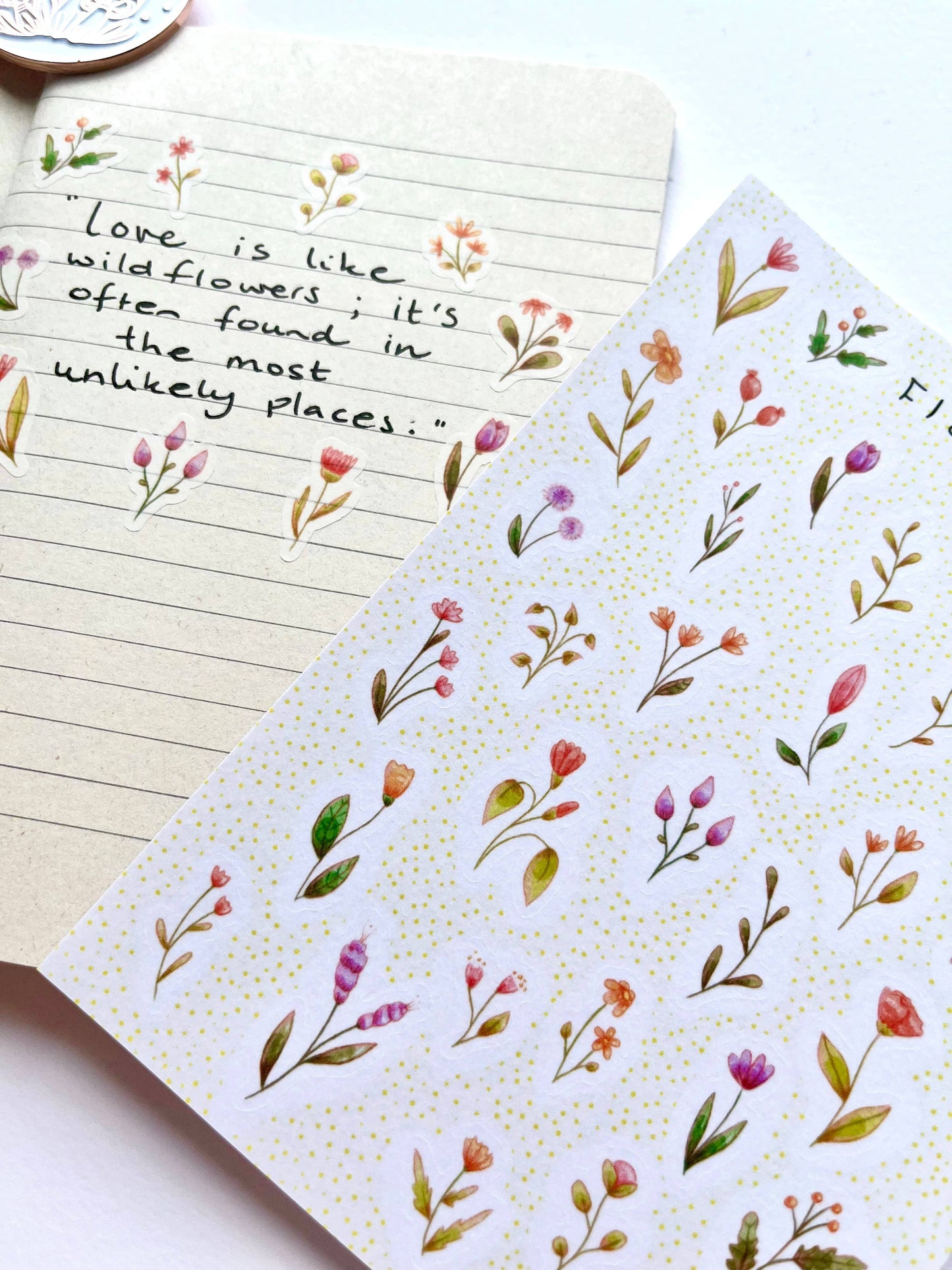 Stickerbogen - Blumen