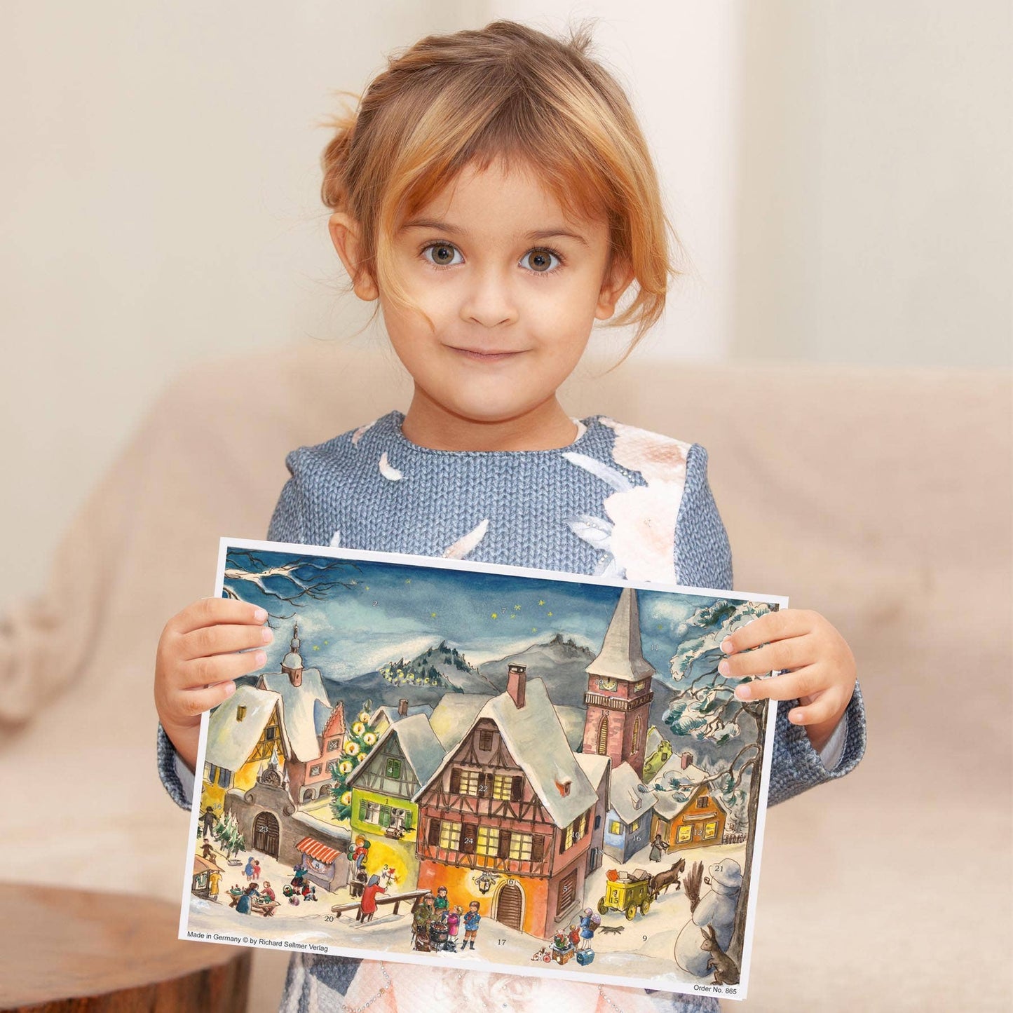 Adventskalender - Verschneites Dorf