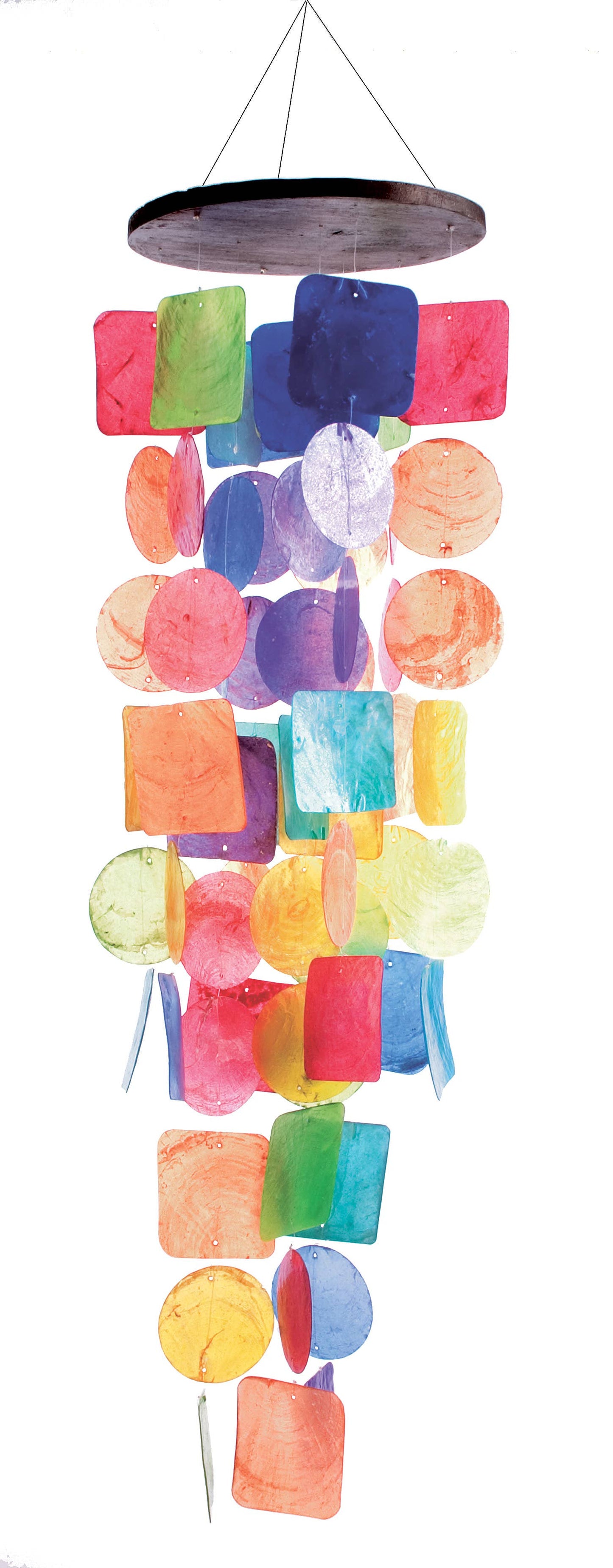 Muschelmobile rund, regenbogen