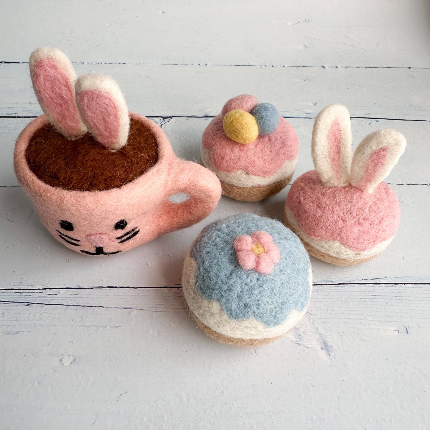 Filz - Käsekuchen-Häppchen - Set aus 3 Stück