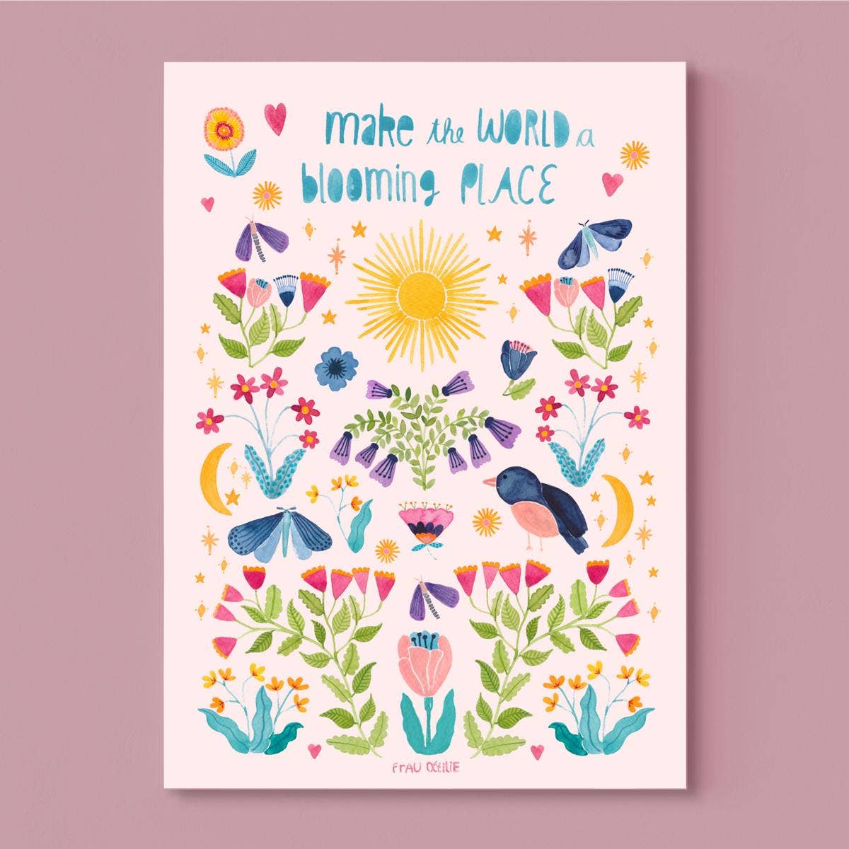 Print - Blooming World A4