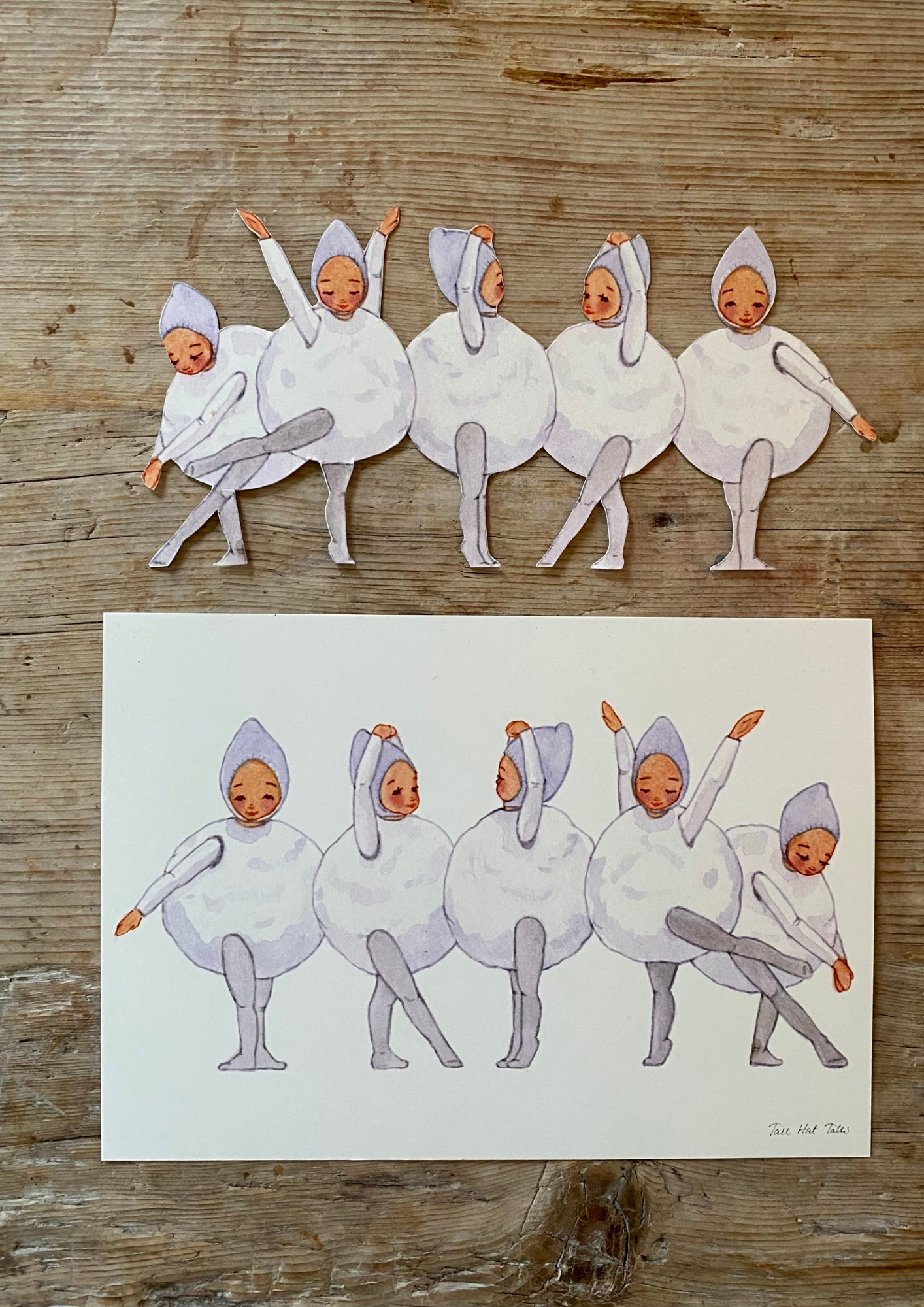 Bastelbogen - Schneeballkinder
