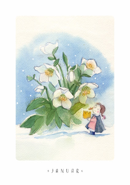 Monatskarten Blumen - Set von Stefanie Messing