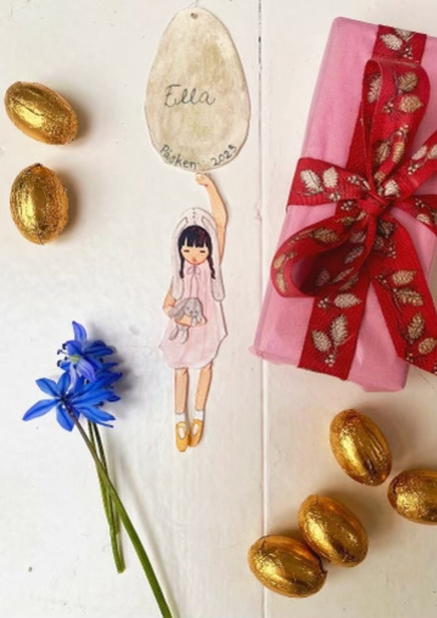 Bastelvorlage - Osterkinder