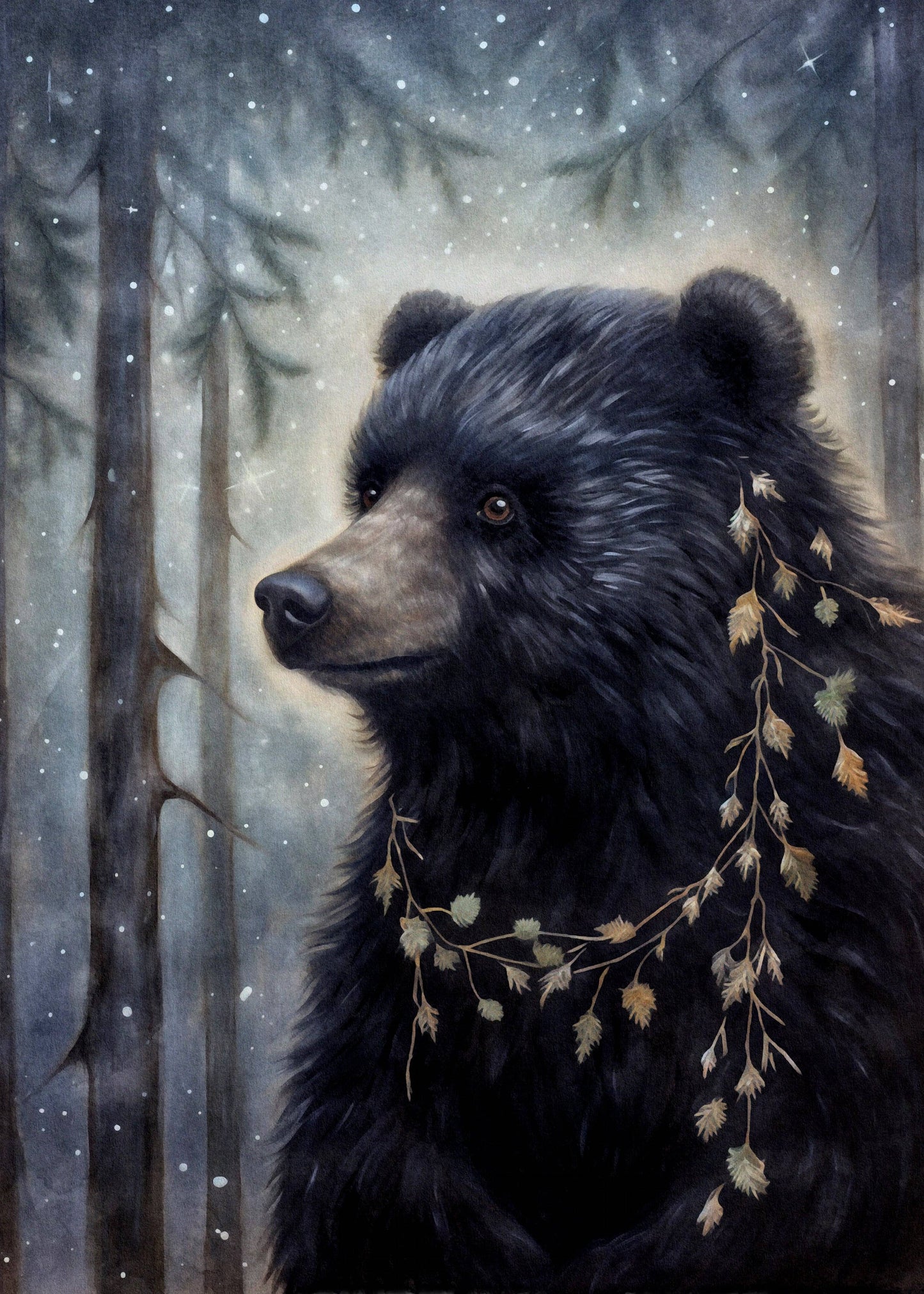 Mystische Weihnachtstiere: Bär