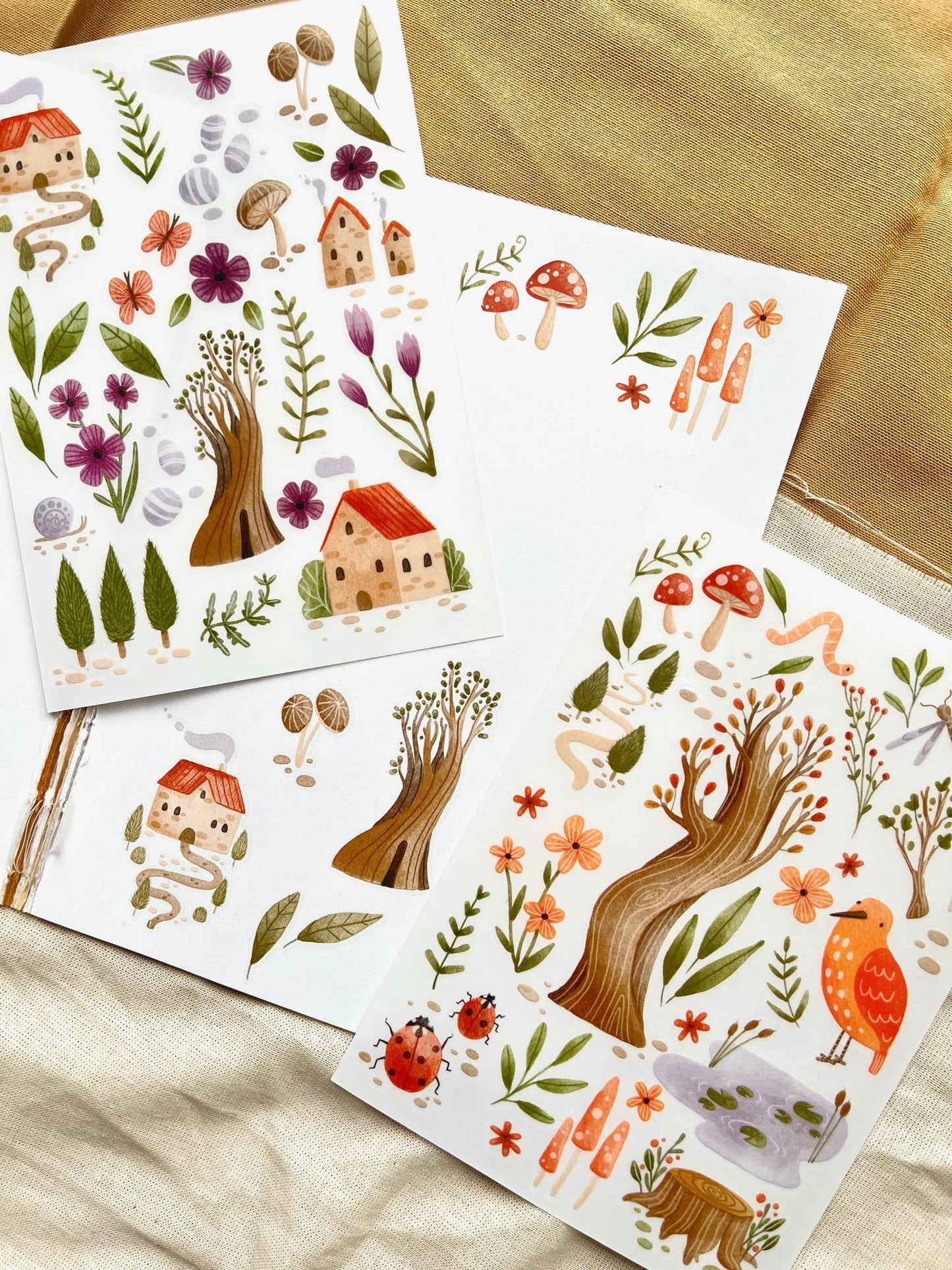 Aufkleber zum Aufreiben - Garten 2er Set