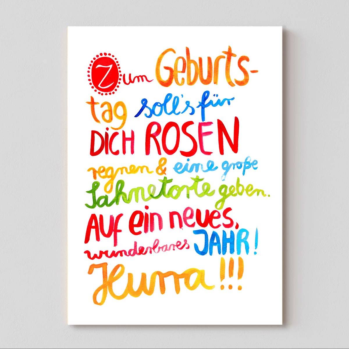Zum Geburtstag A6