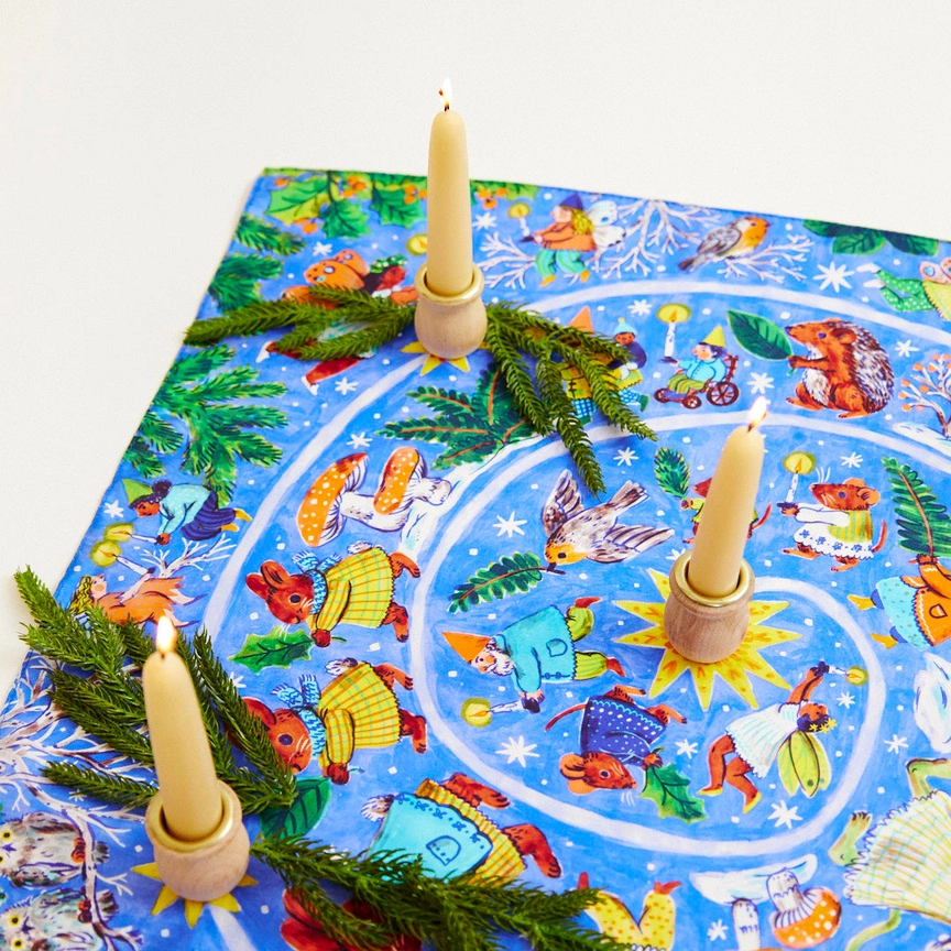 Spieltuch - Advent aus Seide