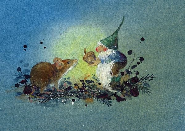 Postkartenbuch Im Zauberwald