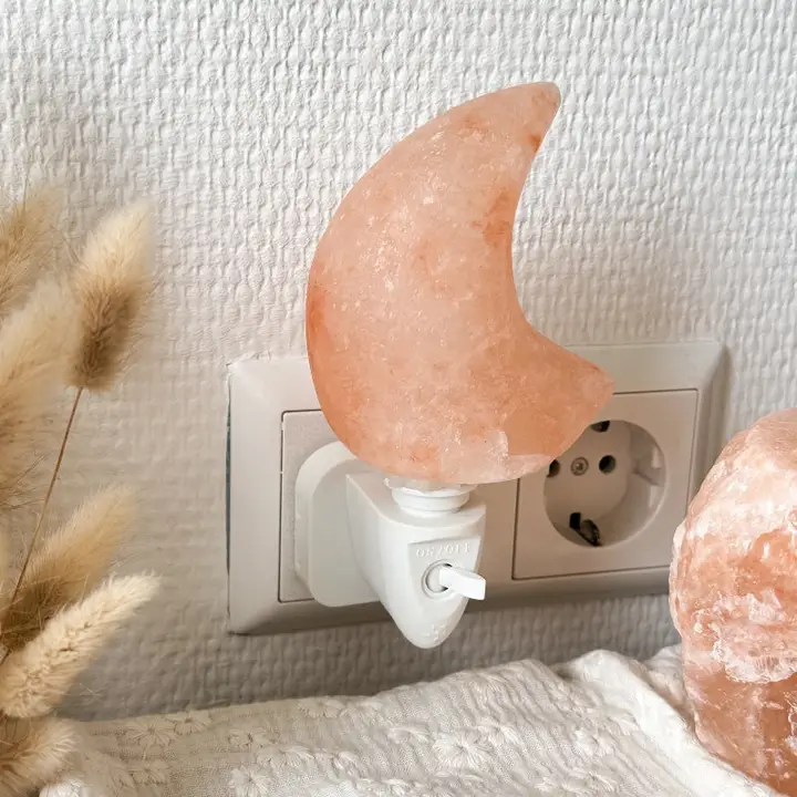 Salzlampe Nachtlicht Mond