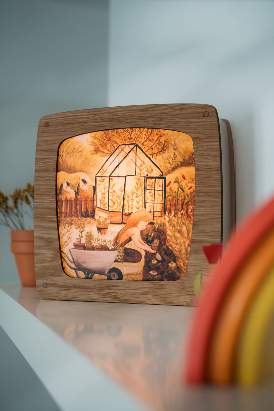 Magische Lampe - Eiche