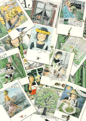 Monatskarten - Set von Lena Anderson - Linnéas Jahrbuch