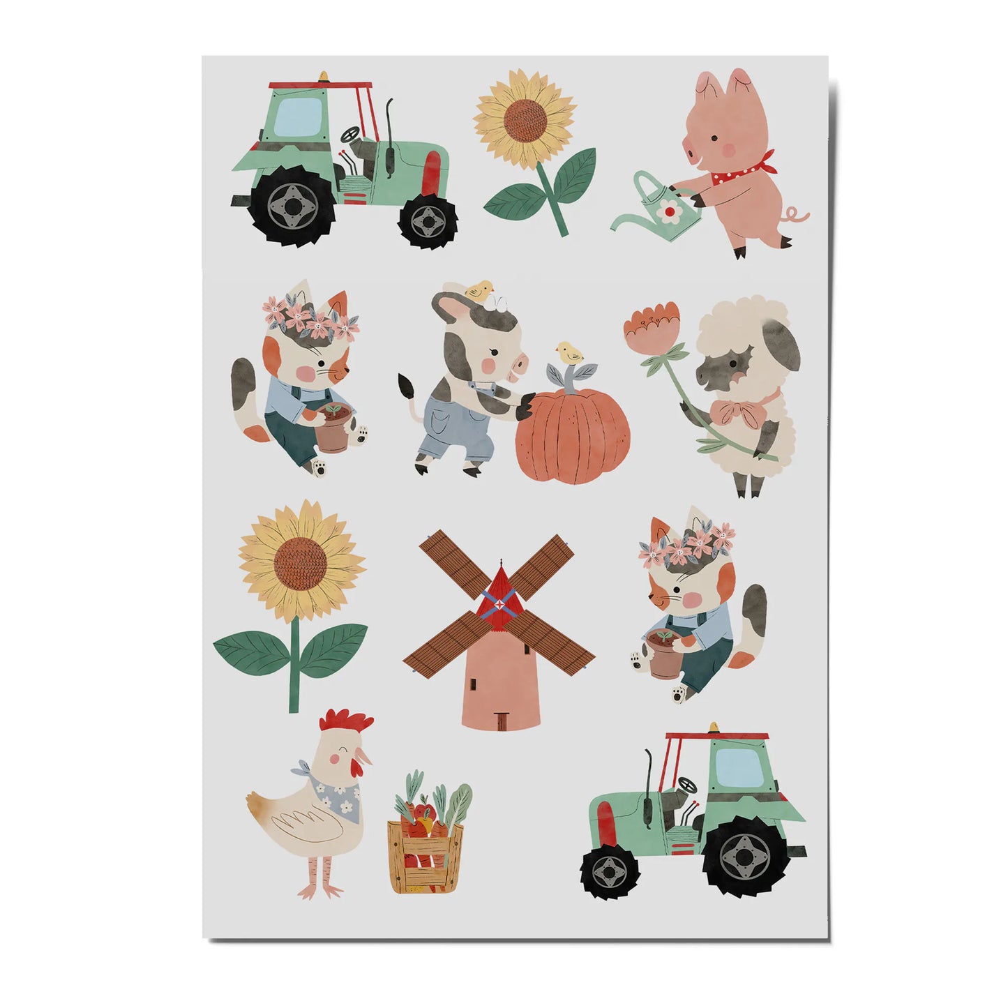 Kinder Tattoos - Bauernhof