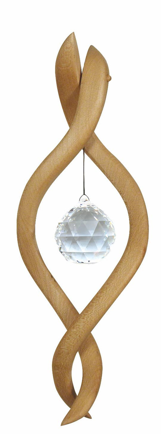 Fensterschmuck - Naga mit Regenbogen-Kristall