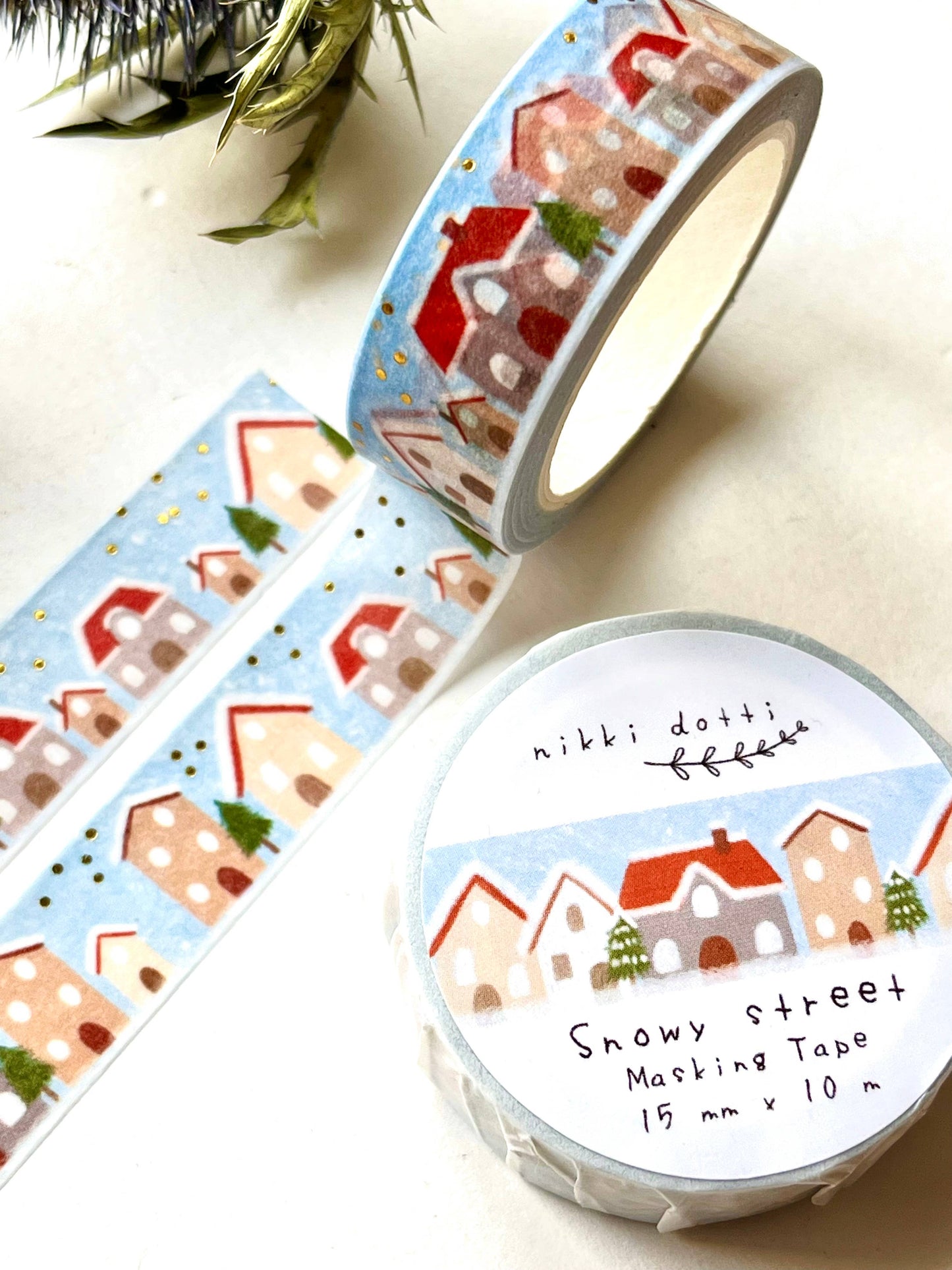 Washi Tape - Verschneite Straße