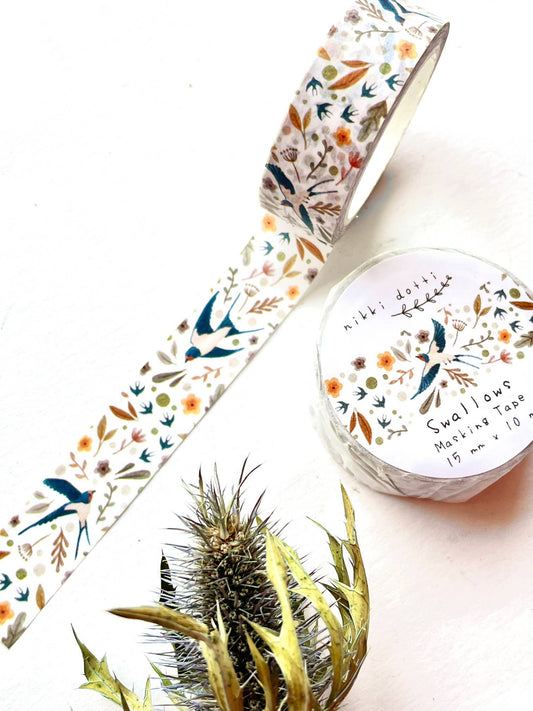 Washi Tape - Schwalben