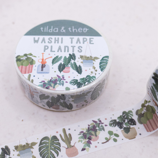 Washi Tape - Zimmerpflanzen