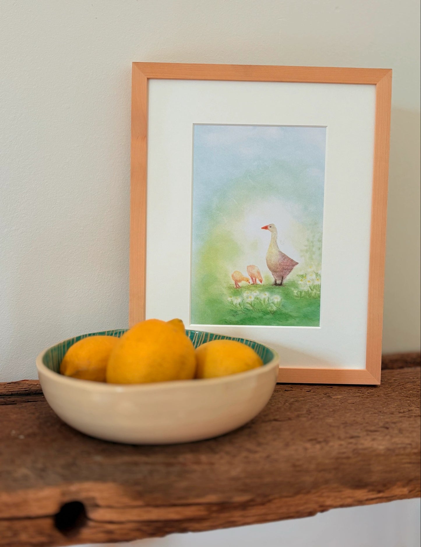 Kunstdruck Gänse A5