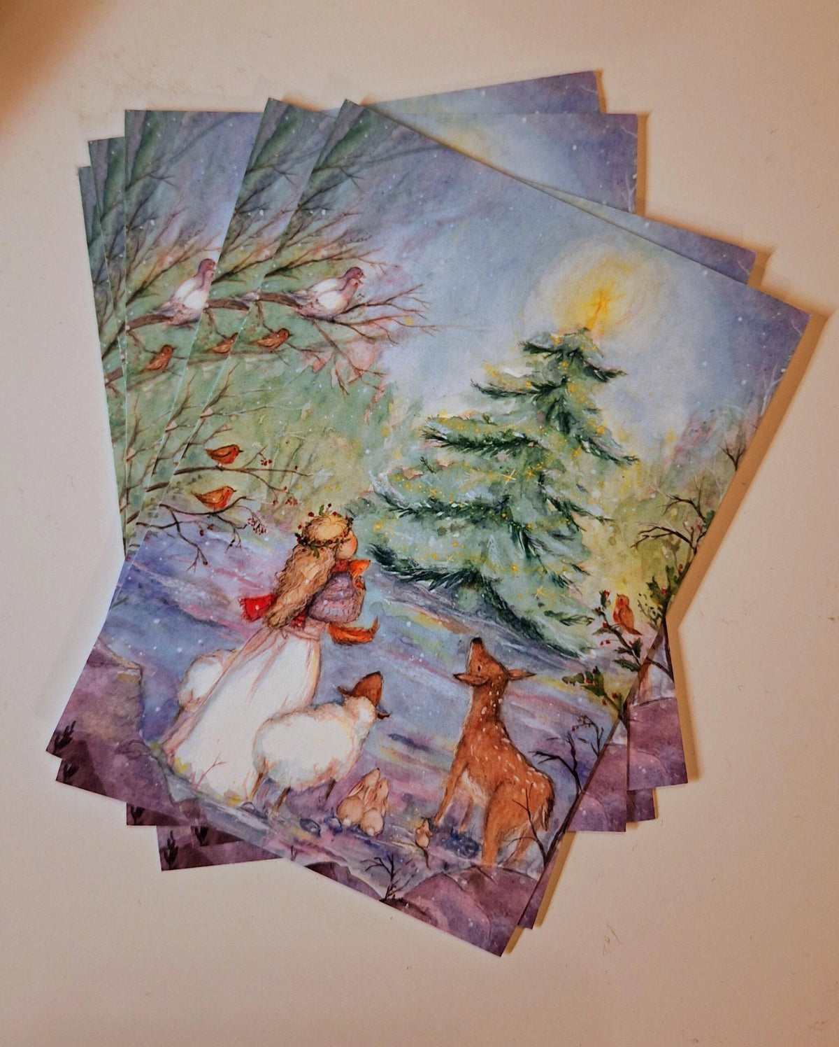 Postkarte Weihnachten von Anne Gies A6, Stimmungsbild