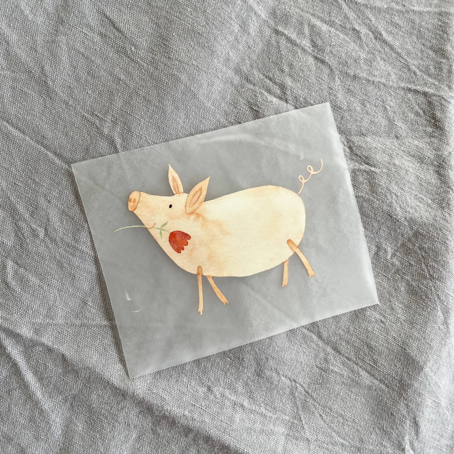 Bügelbild - Schwein