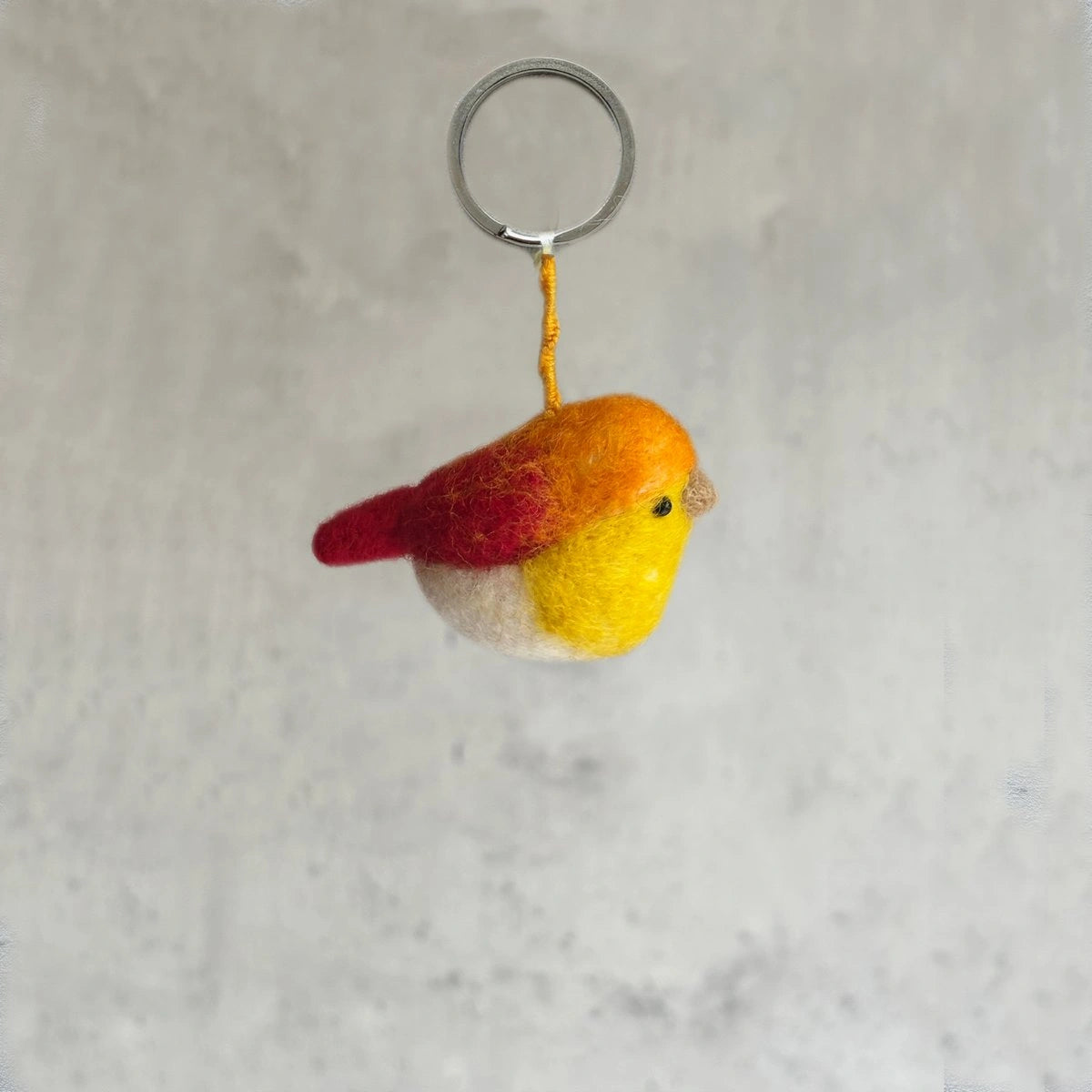 Schlüsselanhänger - Vogel (orange)