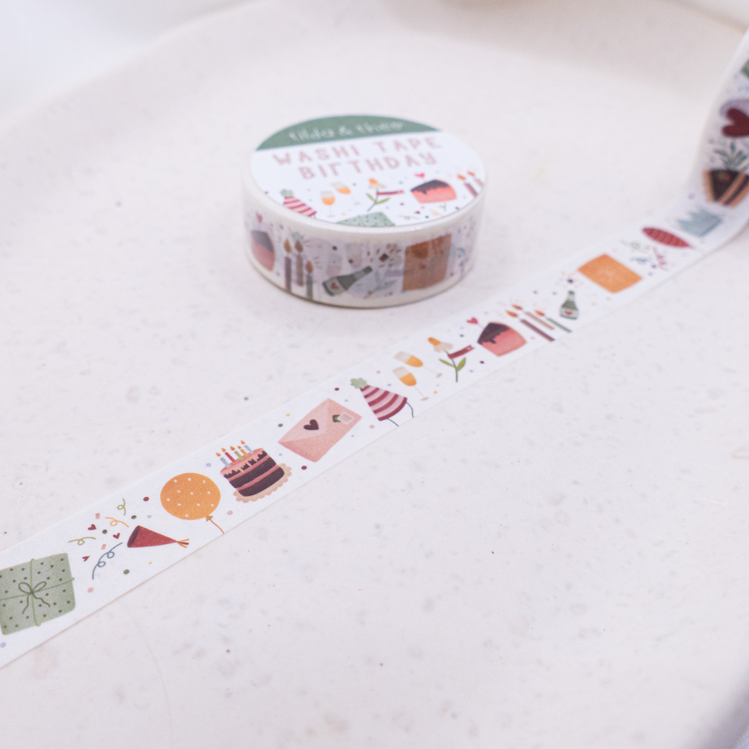 Washi Tape - Geburtstag