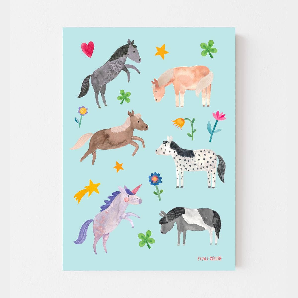 Print - Pferde A3
