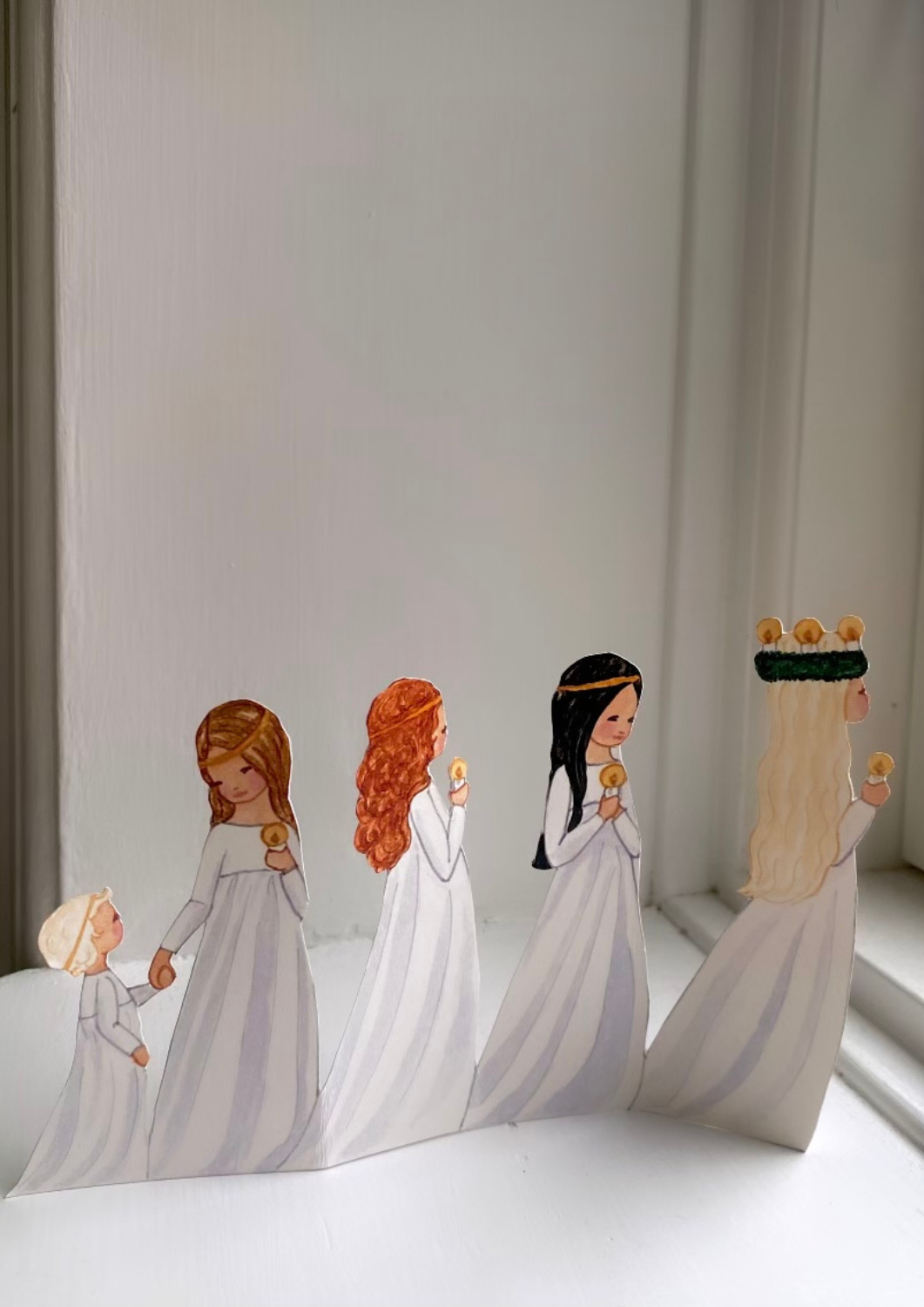 Bastelbogen - Lucia-Parade