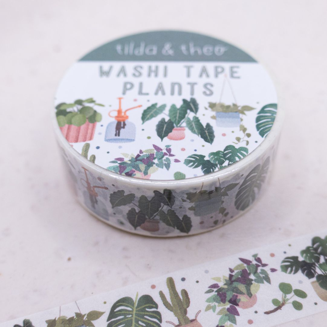 Washi Tape - Zimmerpflanzen