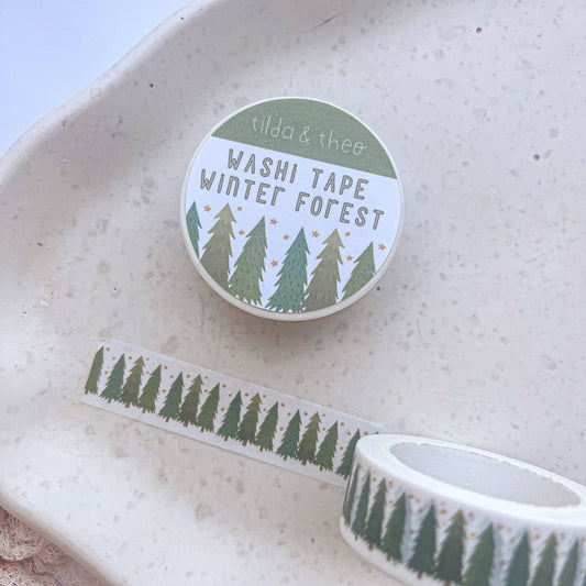 Washi Tape - Tannen Winterwald