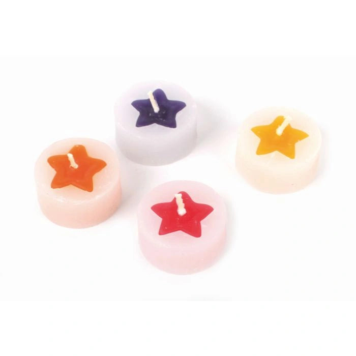 Teelichter ohne Alu-Schale "Sterne" 4er-Set