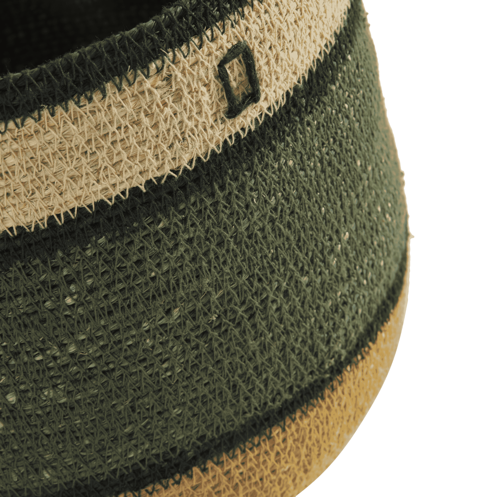 Korb - Kleine Grüne Quadrate - 12 cm