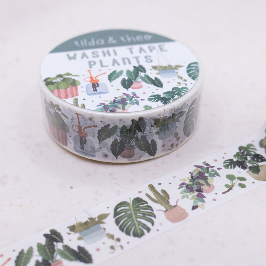 Washi Tape - Zimmerpflanzen