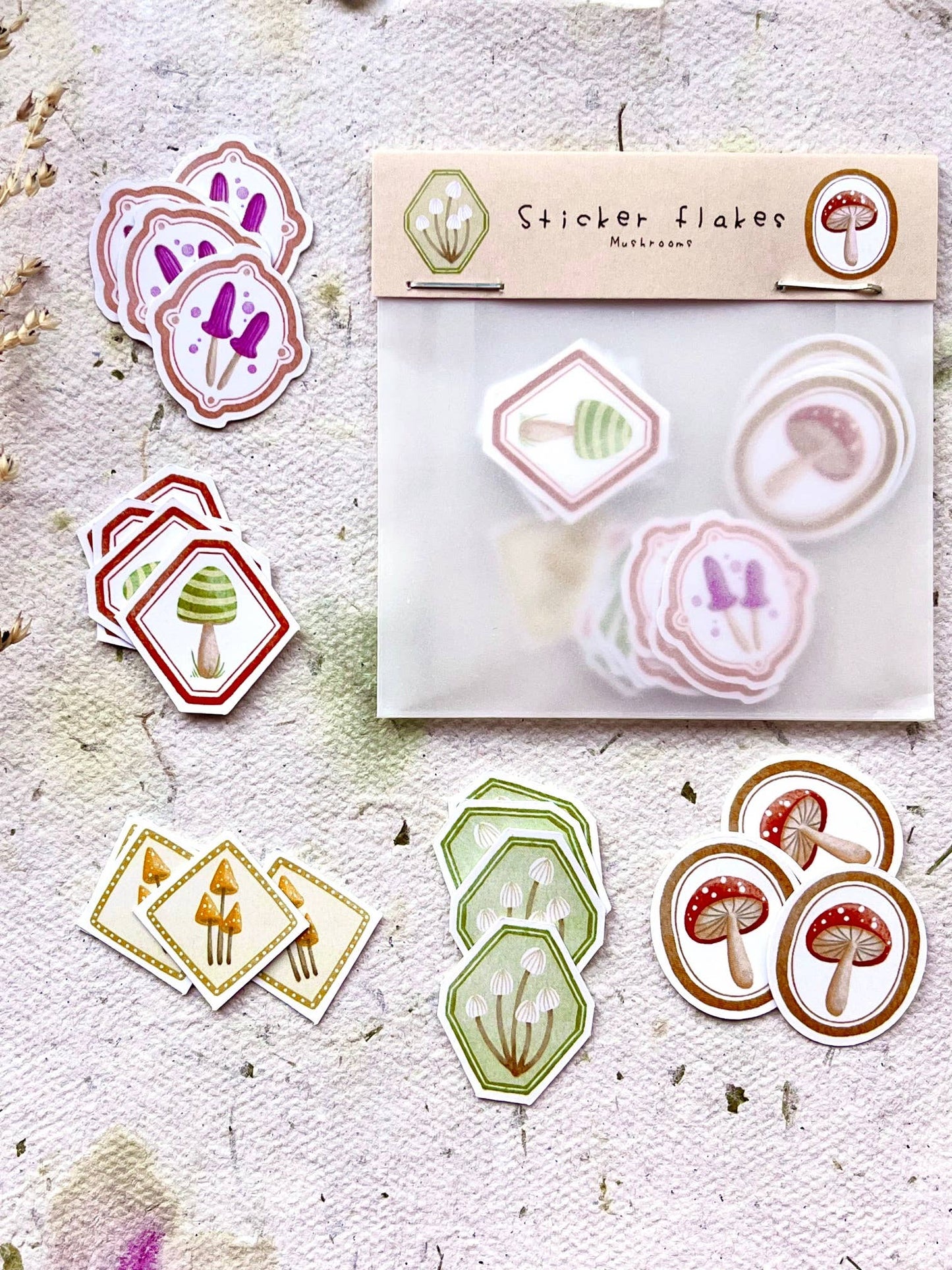Stickerflocken - Pilze