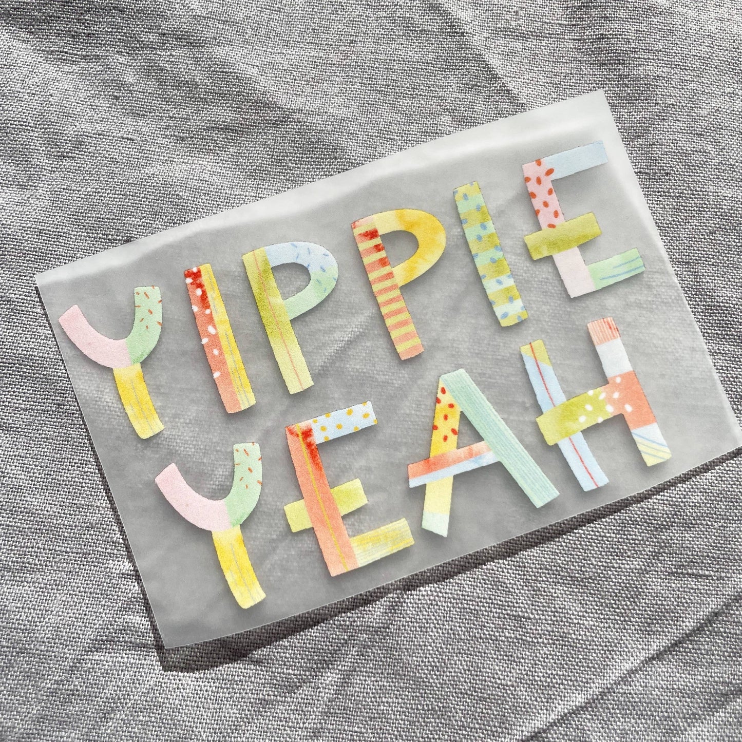 Bügelbild - Yippie Yeah