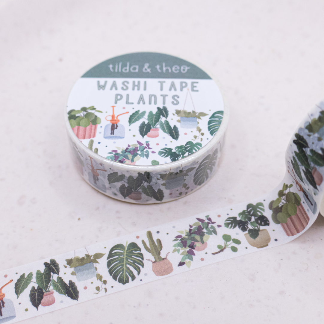 Washi Tape - Zimmerpflanzen