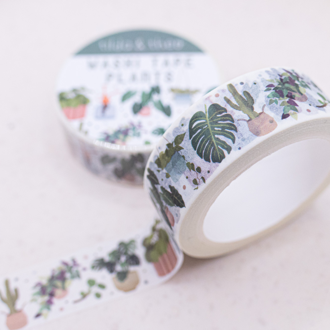 Washi Tape - Zimmerpflanzen