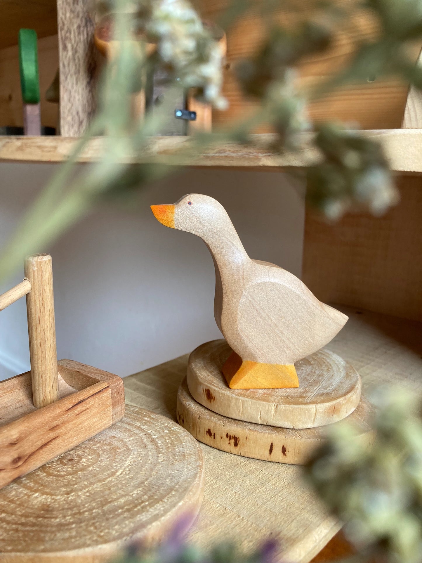 HolzWald Gans Kopf hoch