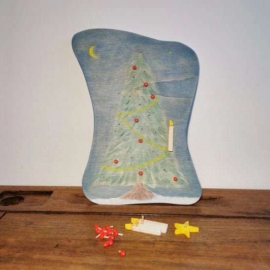 Adventskalender aus Holz - Weihnachtsbaum
