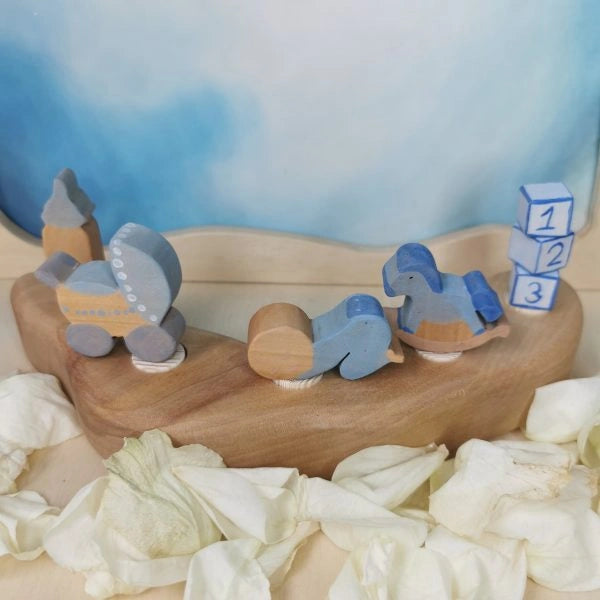 Stecker - Schlafendes Baby - Blau