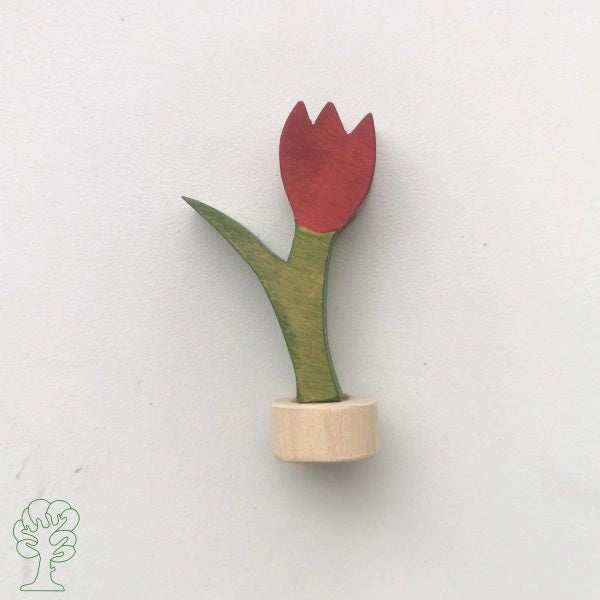 Stecker - Tulpe - rot