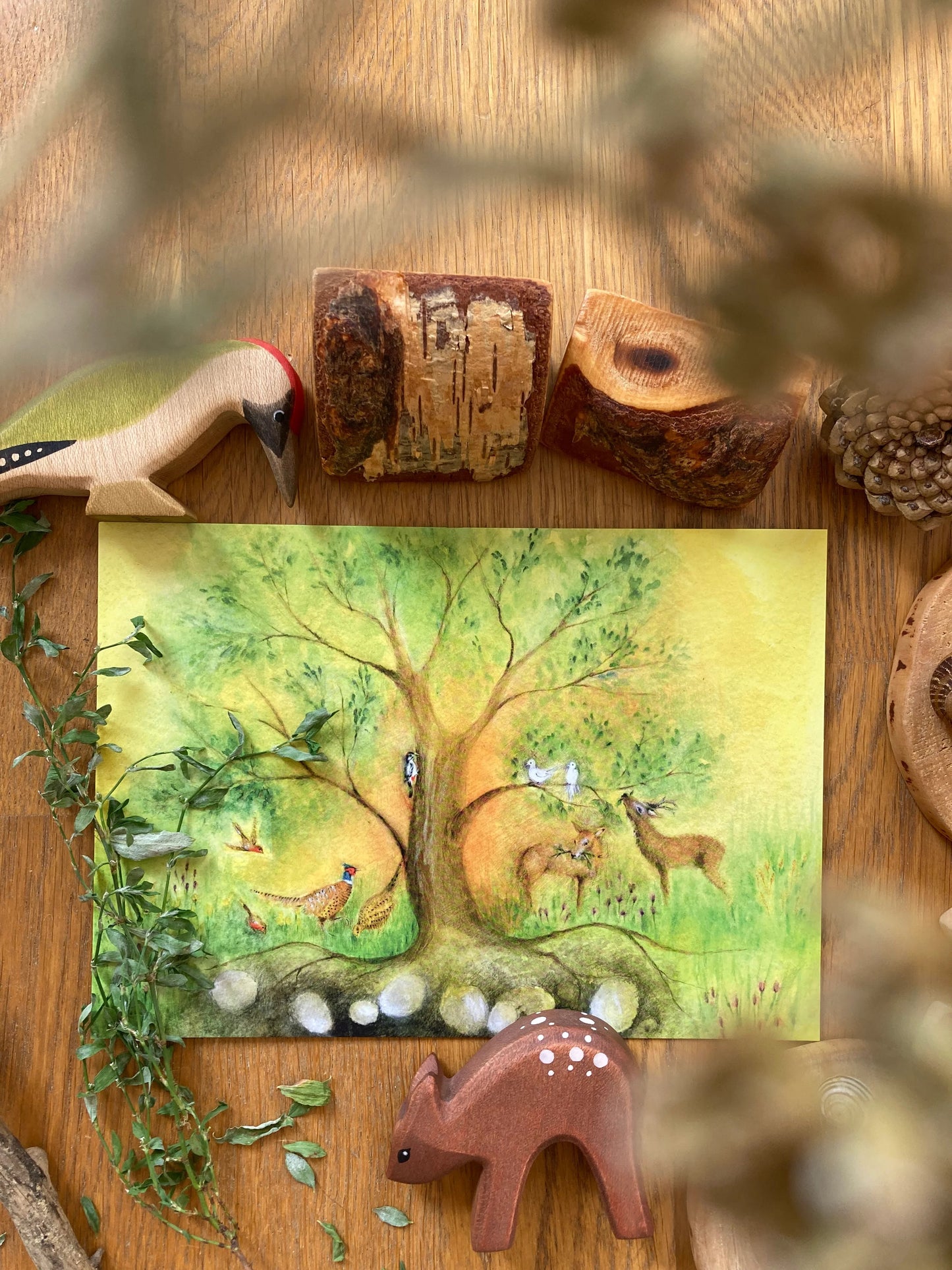 Kunstkarten Set "Jahreszeiten" (4 Bögen A4)
