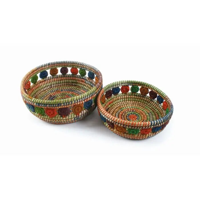 Körbe "Blumen" 2er-Set