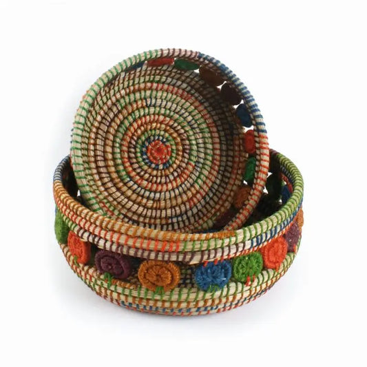 Körbe "Blumen" 2er-Set