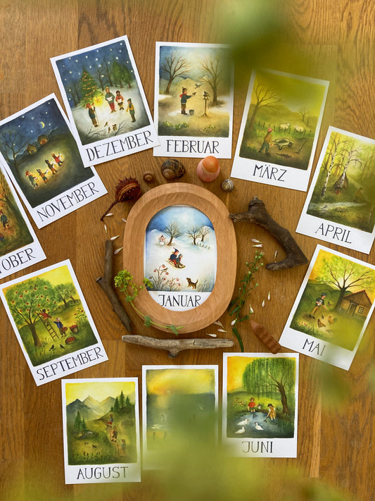 Monatskarten - Set von Ode Desjardins