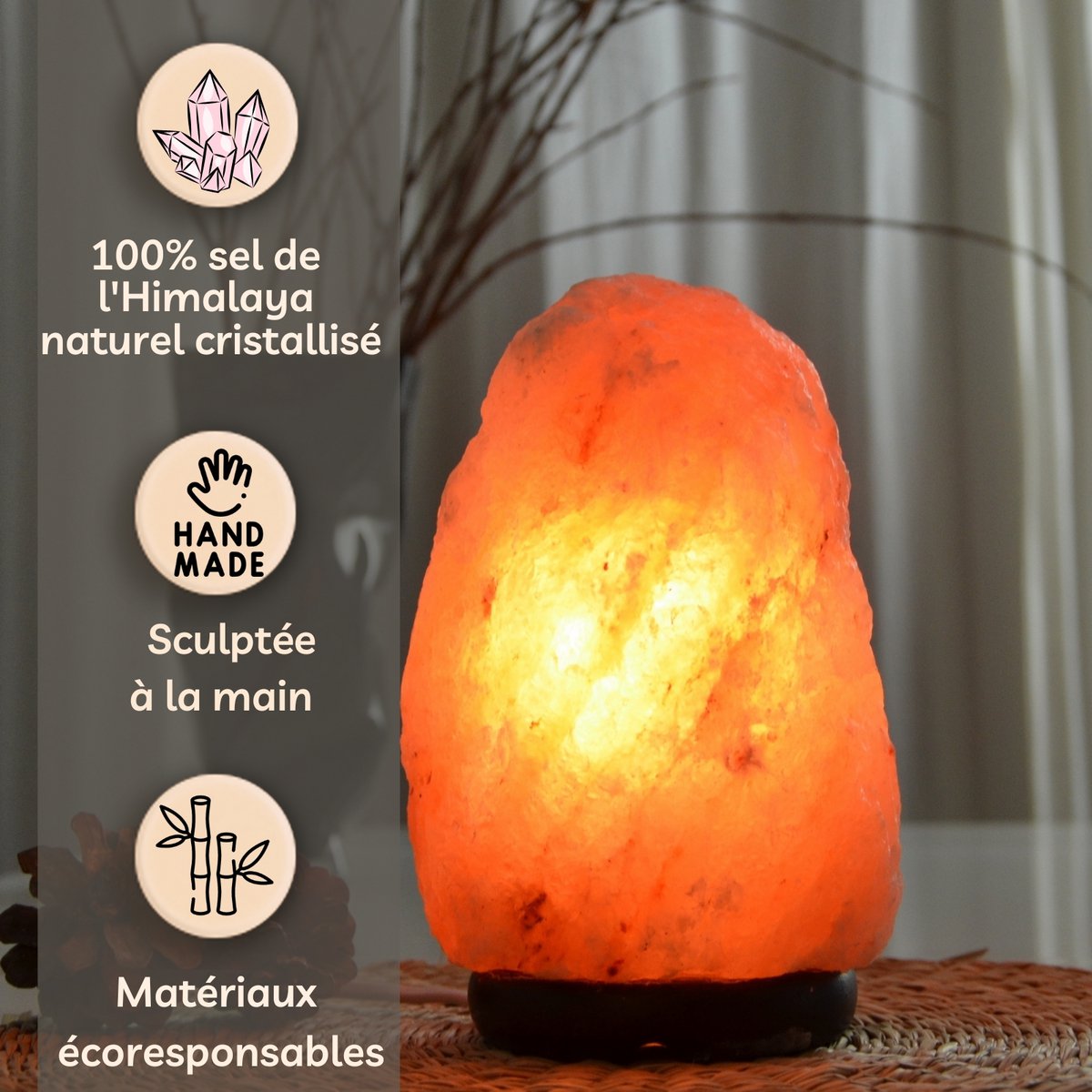 Salzlampe Natur